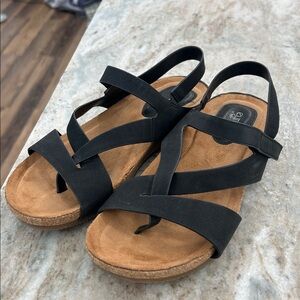 Eurosoft by Sofft Women's Gianetta Sandal Size 8M Black